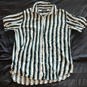 Distortion Mens modern button up